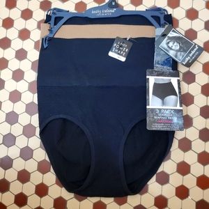 NWT Kathy Ireland 3Pk Power Seamless Shaping Brief; Firm Control; Sz Medium $35.